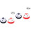 4Pcs Training Bells for Dogs Assorted Color Plastic Bells Easy to Ring 4