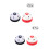 4Pcs Training Bells for Dogs Assorted Color Plastic Bells Easy to Ring 7