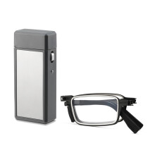Folding Reading Glasses 2.0 Diopter Blue Light Blocking Compact Readers for Men with Case
