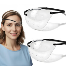 Eye Shield for Cataract Surgery, 2 Pack Medical Eye Patch with Adjustable Strap, Left Eye Protection for Adults and Kids