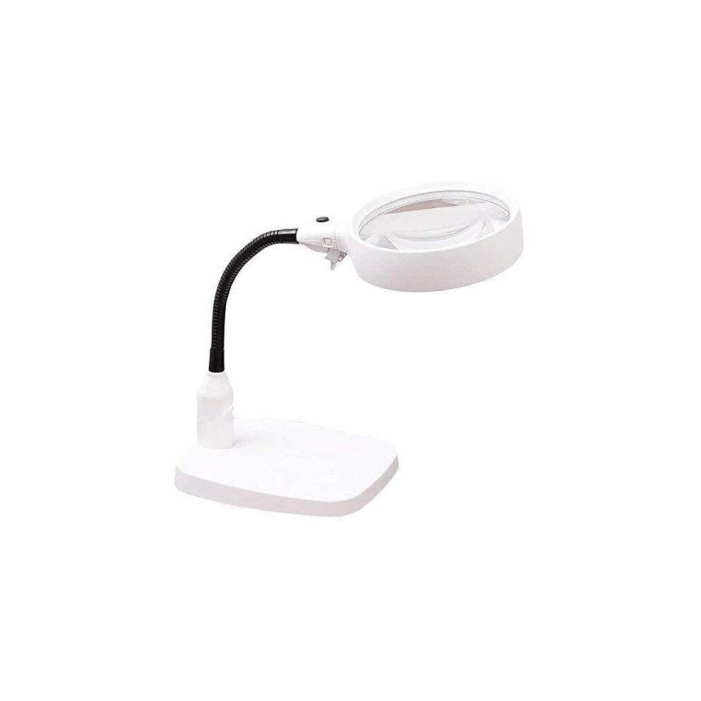 10X HD Magnifying Glass with LED Light and Flexible Arm for Reading, Crafts, Jewelry and