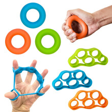 Hand Grip Strengthener Rings Set of 3 with Progressive Resistance for Rehab and Arthritis Relief