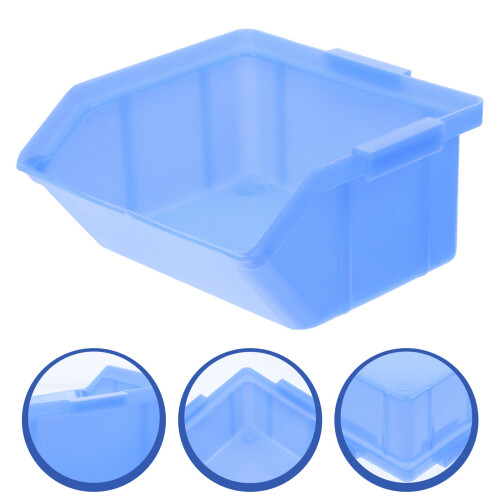 Plastic Parts Bins Organizer Stackable Trays Wall Drawer Pantry 2
