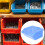 Plastic Parts Bins Organizer Stackable Trays Wall Drawer Pantry 5