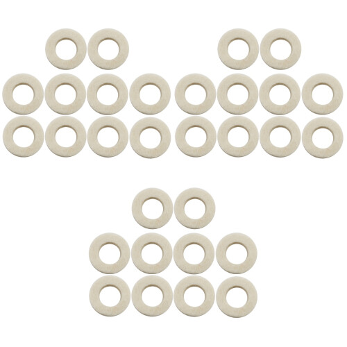30Pièces Tapis Feutre Blanc Pour Trompette Protection Clés 2