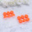 18Pièces Bouchons D'oreille Étanches En Silicone Orange Pour Natation 2