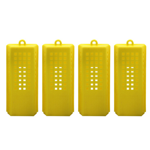 20Pcs Practical Yellow Queen Bee Case Safe Beekeeping Tool Accessory 2