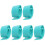 6Pcs Compact Flying Disc Clip Green Pe Convenient Disc Holder 4
