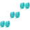 6Pcs Compact Flying Disc Clip Green Pe Convenient Disc Holder 7
