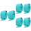 6Pcs Compact Flying Disc Clip Green Pe Convenient Disc Holder 8