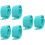 6Pcs Compact Flying Disc Clip Green Pe Convenient Disc Holder 9