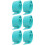 6Pcs Compact Flying Disc Clip Green Pe Convenient Disc Holder 10