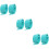6Pcs Compact Flying Disc Clip Green Pe Convenient Disc Holder 11