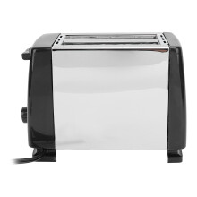 Compact 2-Slice Toaster, ABS & Stainless Steel, 6 Level Timer