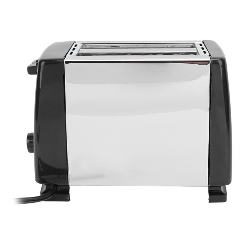 Compact 2-Slice Toaster, ABS & Stainless Steel, 6 Level Timer