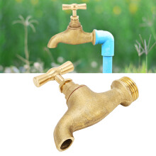 Durable Brass G1/2 Inch Garden Hose Valve Water Shut Off Tap for Yard Watering