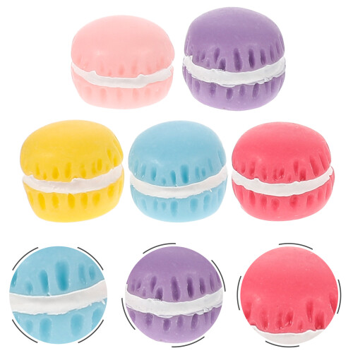 30Pcs Mini Resin Flatback Macaron Charms Assorted Color for DIY Crafts 2