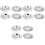 12Pcs Silver Kitchen Sink Filter Screen Metal Strainer for Home 3