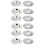 12Pcs Silver Kitchen Sink Filter Screen Metal Strainer for Home 8