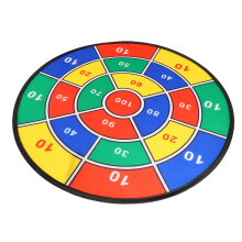 Großes buntes Dart-Spielfeld-Spielzeug 74 cm mit 8 Klebebällen & 6 Darts