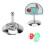2Sets Metal Parrot Toy Set Multi Color Durable Bird Plaything 4