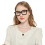 3 Pack Oversized Square Reading Glasses for Women, 2.5x Magnification Blue Light Blocking 2