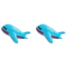 2X New 40cm Large Size Simulation Airplane Plush Toys Kids Sleeping Back Cushion Soft Aircraft Stuffed Pillow Dolls