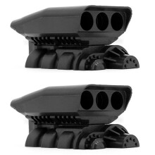 2X Simulation Engine Air Intake Supercharger Cover for 1/10 RC Crawler Car TRX4 D90 Axial SCX10 Wraith 90018,3