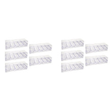 10X Clear Acrylic Poker Chip Rack with Cover/Casino Chip Tray with Lid, Holds 100 Chips Each