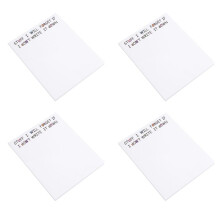 4X Funny Sticky Note, to Do List Notepad Funny Stationery, Office Supplies, Notebook Labels, Desk Sticky Note 50 Pages,A