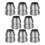 8Pcs Metal Axe Handle Wedges Iron Silver Durable Reinforcing Tool Kit 3