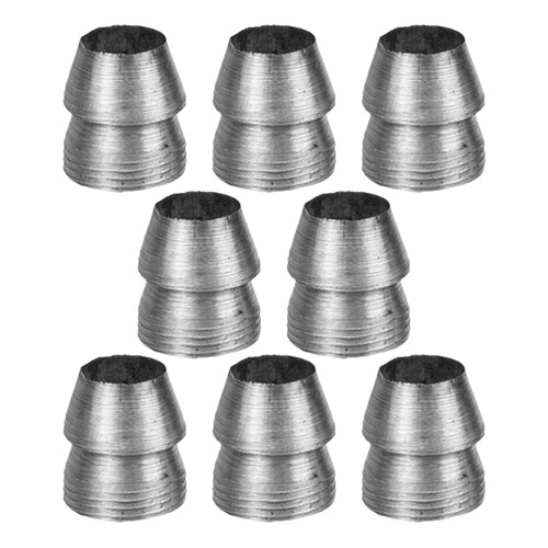 8Pcs Metal Axe Handle Wedges Iron Silver Durable Reinforcing Tool Kit 2