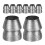 8Pcs Metal Axe Handle Wedges Iron Silver Durable Reinforcing Tool Kit 11