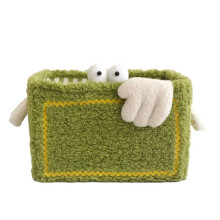 Little Opbergmand Opvouwbaar Thuis in Nis Design Opbergruimte Speelgoed Snacks Cosmetica Organiseren Cadeaus Groen