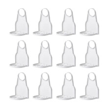 12 Pièces Porte-Gobelet Anti-Débordement pour Détergent à Lessive, Support Pliable, Crochet Sans Couture, Blanc