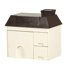 Multipurpose Storage Organizer Baskets for Bedroom,Living Room, Bathroom,Cartoon Plastic Storage Pen Holder Brown