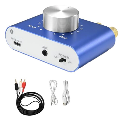 Digital Amplifier X25  12V-24V Stereo Audio Receiver 100W Desktop Amplifier EU Plug 1