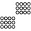 40Pcs Black Trumpet Pads Felt Cushions Durable Replacement Set 4