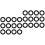 40Pcs Black Trumpet Pads Felt Cushions Durable Replacement Set 5