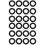 40Pcs Black Trumpet Pads Felt Cushions Durable Replacement Set 6