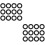 40Pcs Black Trumpet Pads Felt Cushions Durable Replacement Set 7