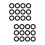40Pcs Black Trumpet Pads Felt Cushions Durable Replacement Set 8