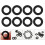 40Pcs Black Trumpet Pads Felt Cushions Durable Replacement Set 9