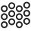 40Pcs Black Trumpet Pads Felt Cushions Durable Replacement Set 10