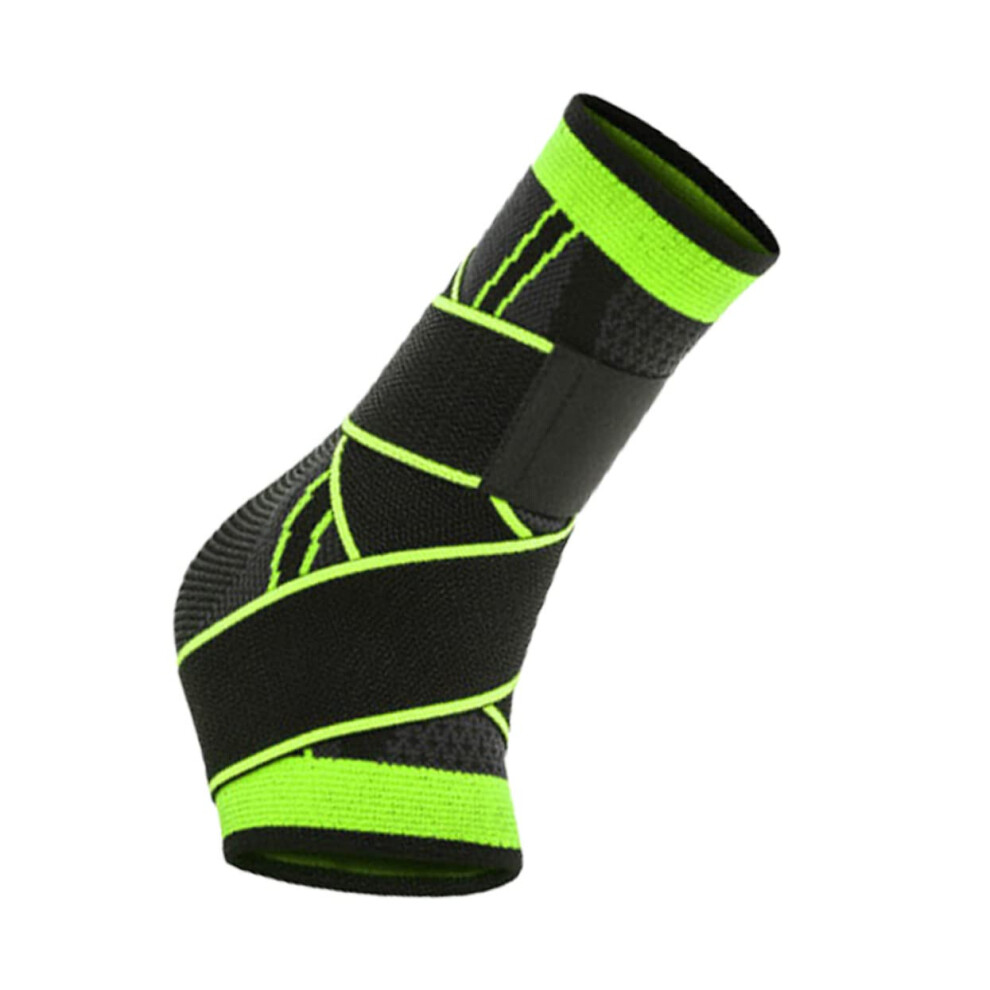 Breathable Nylon Ankle Brace with Adjustable Wrap Fit for Basketball and Sprain Protection