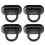 4Pièces Serrures Mortaises Noires Pour Sacs, Design Simple Durable 8