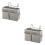 2 Count Bedside Organiser Pocket Hanging Basket Storage Baskets For 7