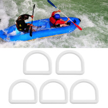 5er Set D-Ring Zurrhaken, Kunststoff, für Boote