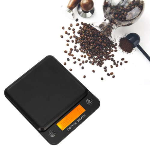 Digital Coffee Scale with LCD, 0.1g/Food Baking, 3kg Capacity