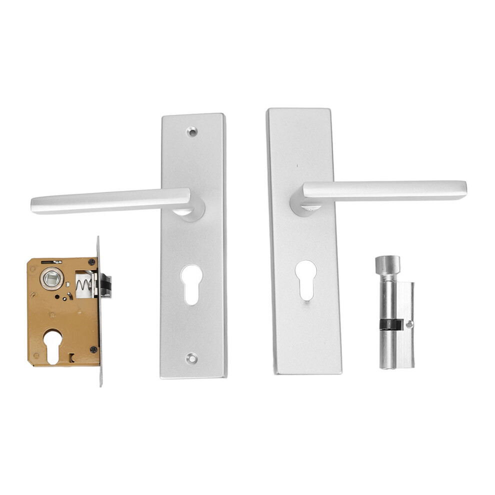 Strong Aluminium Alloy Door Handle With Keys, Impact Resistant, 6.3X12cm 7901389533413